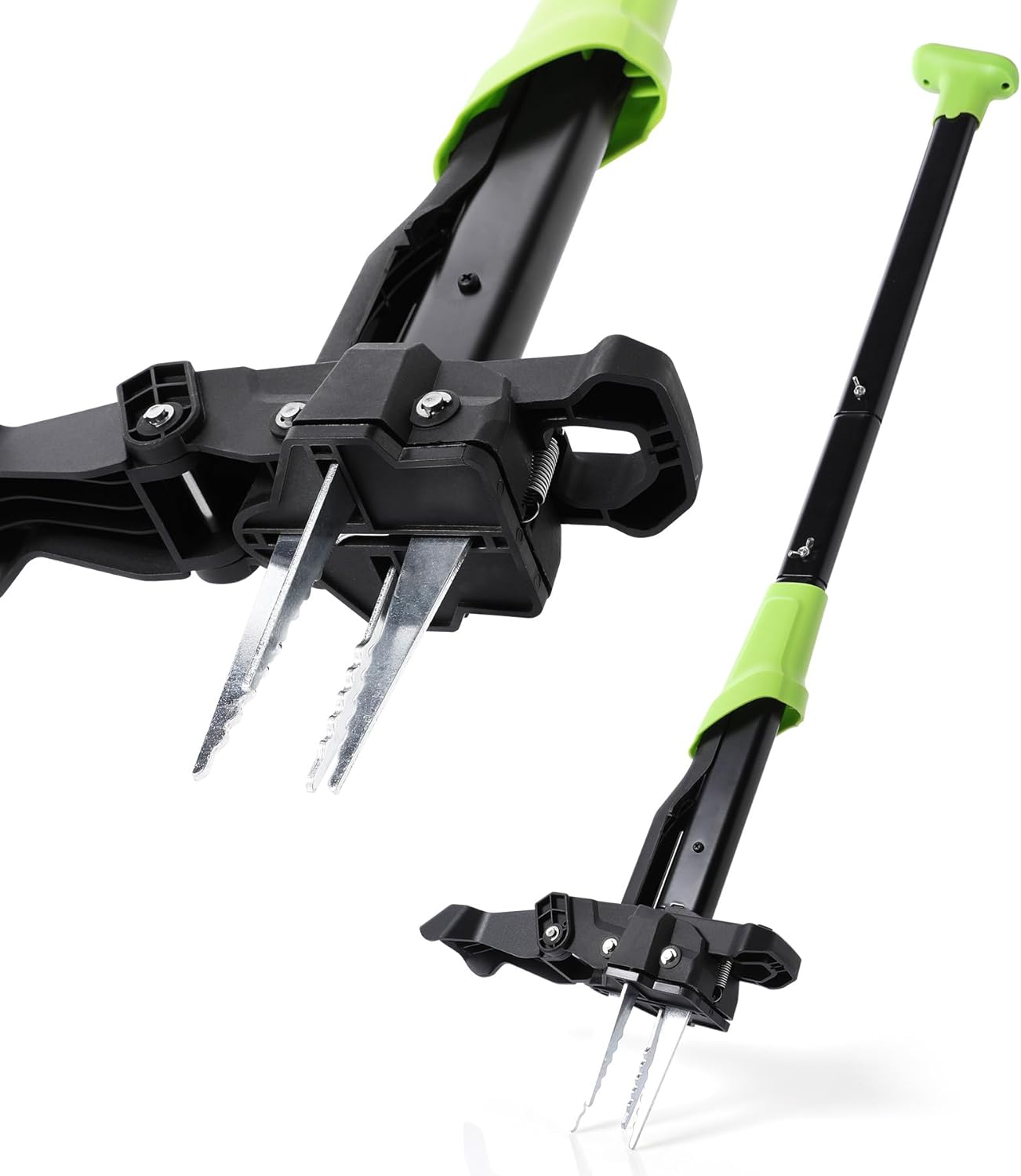 Yocada Stand Up Weed Puller Tool Heavy Duty 4 Manganese Steel Claws Gardening Hand Weeding Tool with 39" Ergonomic Long Handle Easy Eject Mechanism for Weeding