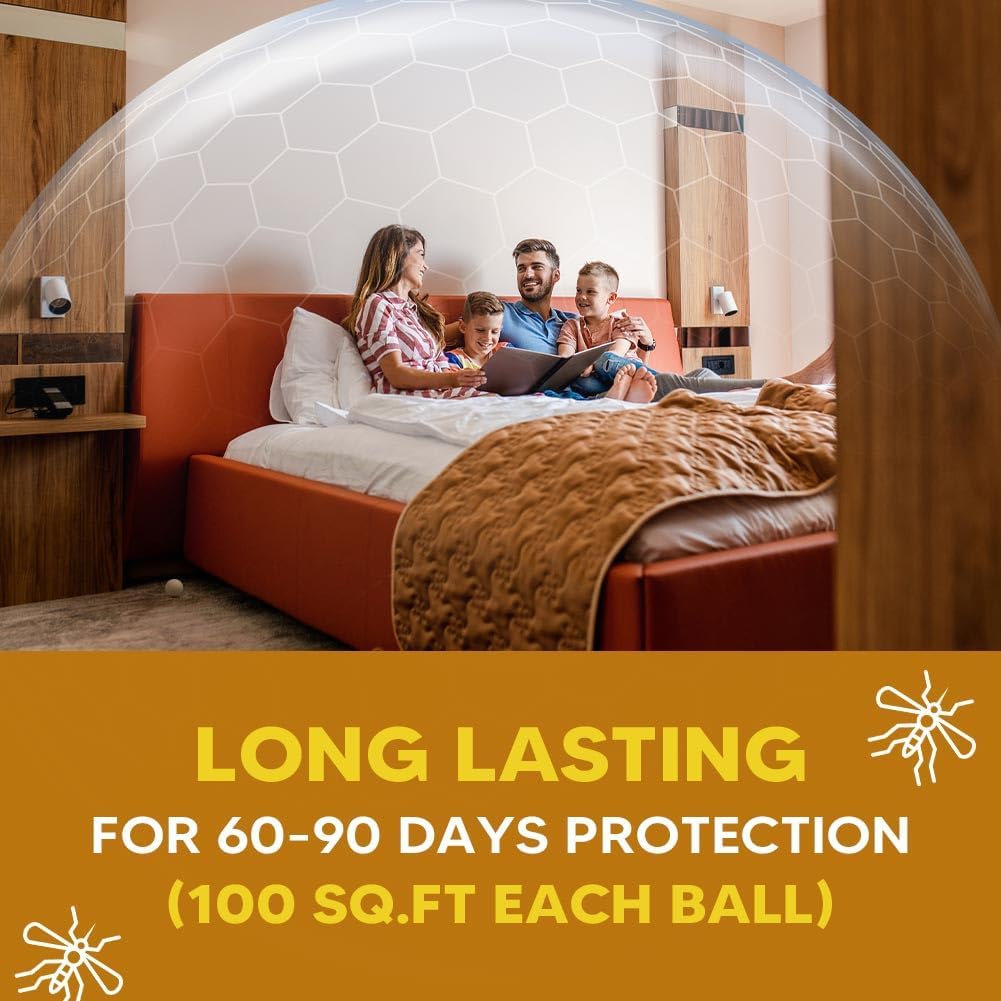 Mosquito Repellent Outdoor Patio, Mosquitoes Deterrent for Yard, Mosquito Repellent Ball, Indoor Mosquito Control, Keep Mosquito Away, Repellant Mosquito for Room/Front Door/Camping Safely-8P