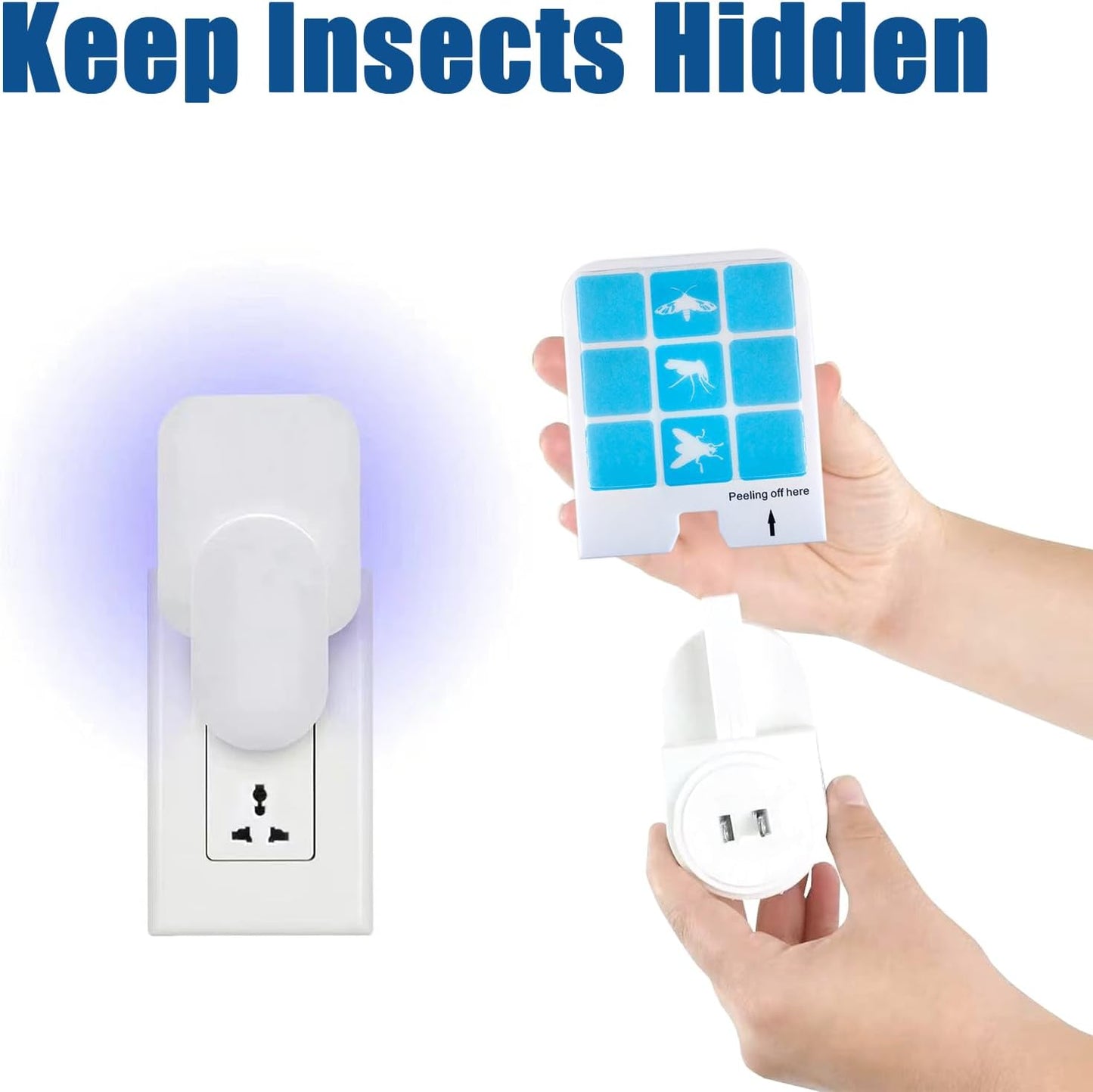 21 Pcs Refill Glue Cards Compatible with Safer Home SH502, SH503 Indoor Fly Trap DT3005W Plug-in Bug Light for Flies, Fruit Flies, Moths, Gnats, and Other Flying Insects