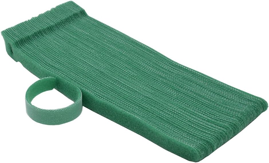 Garden Hook＆Loop Plant Cable Ties, 200 Pcs Adjustable Garden Nylon Ties for Supporting Plant and Vines, Multi-Functional Ties (200 Pcs, 8 Inch, Green)