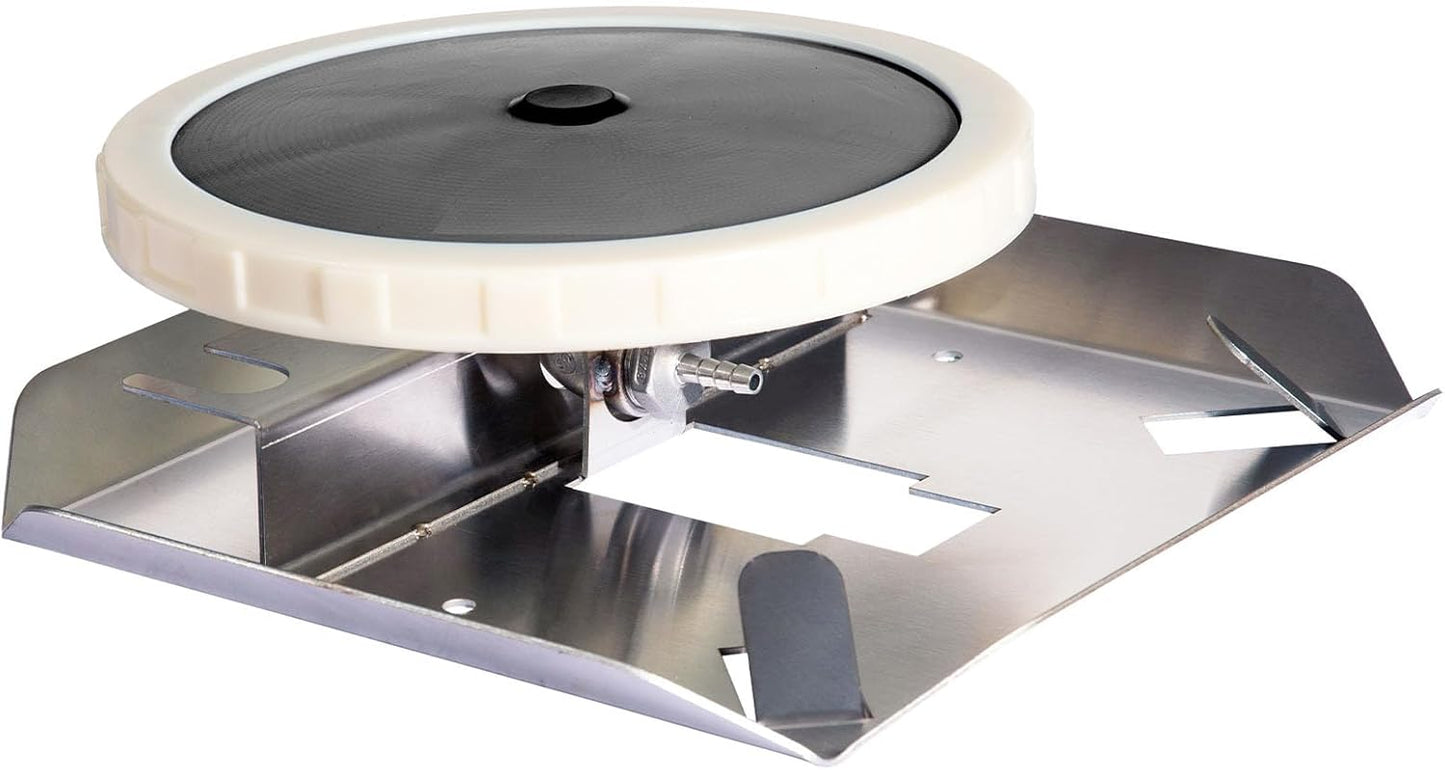 Pond & Lake Aeration Accessories, Pond DiffuserStainless Steel Chassis, Silicone Membrane Diffuser 1Pcs (Black EPDM)