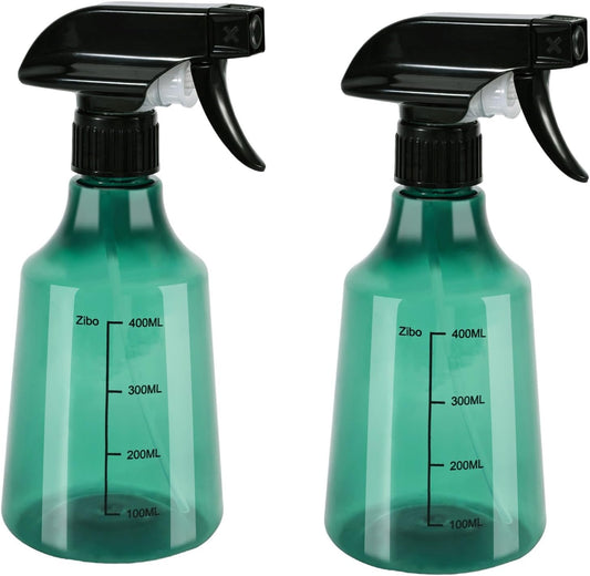 driew Plant Mister Spray Bottle, 2 Pack 13.6oz 400ML Plant Mister Water Spray Bottle with Scale for Plants Misting Bottle Water Fine Mist,Green