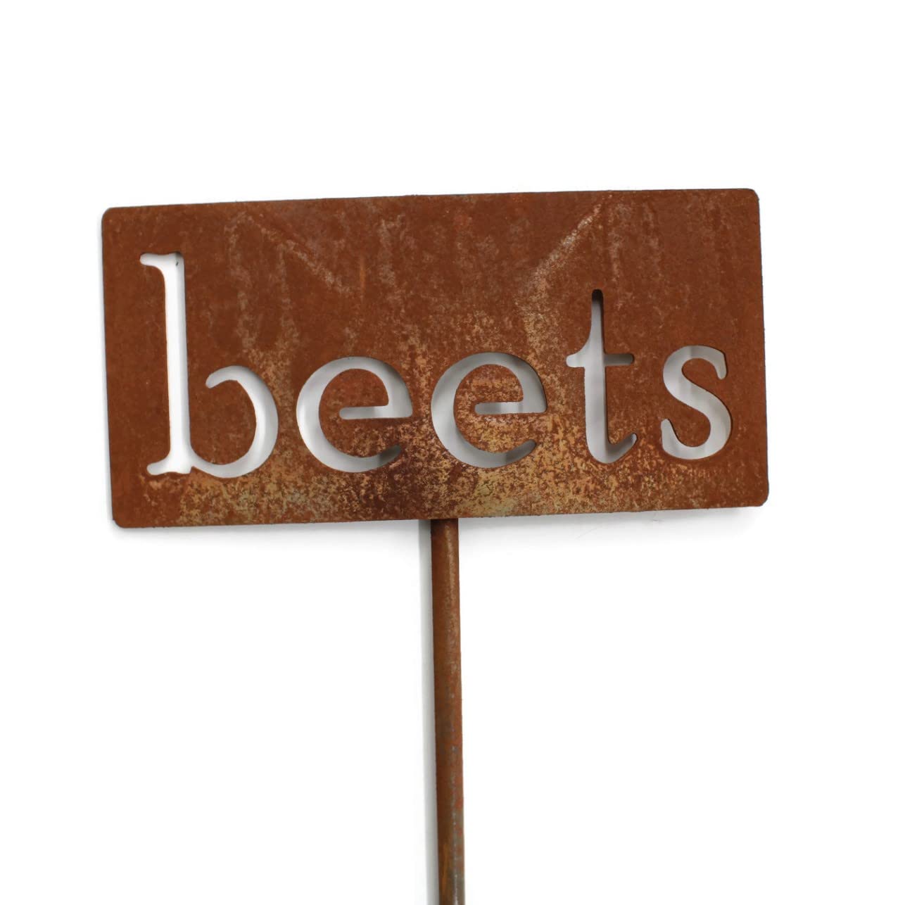 Classic Metal Garden Markers 19 Inches Tall (beets, Naturally Rusted)