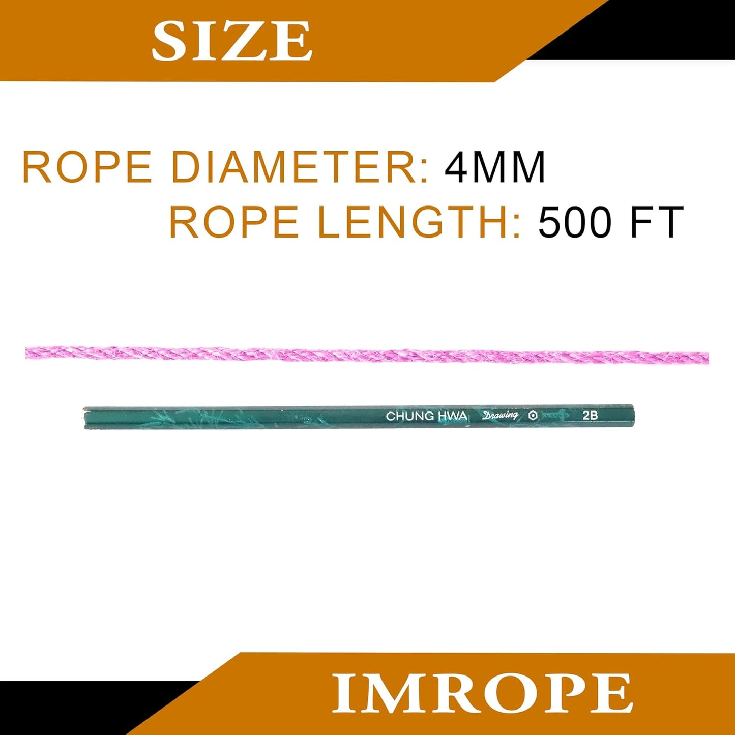 4mm x 500 Feet Pink Jute Rope, Twine for Gardening Tomato Climbing Plant Tie Floristry Crafts Gift Wrapping Packing Decor