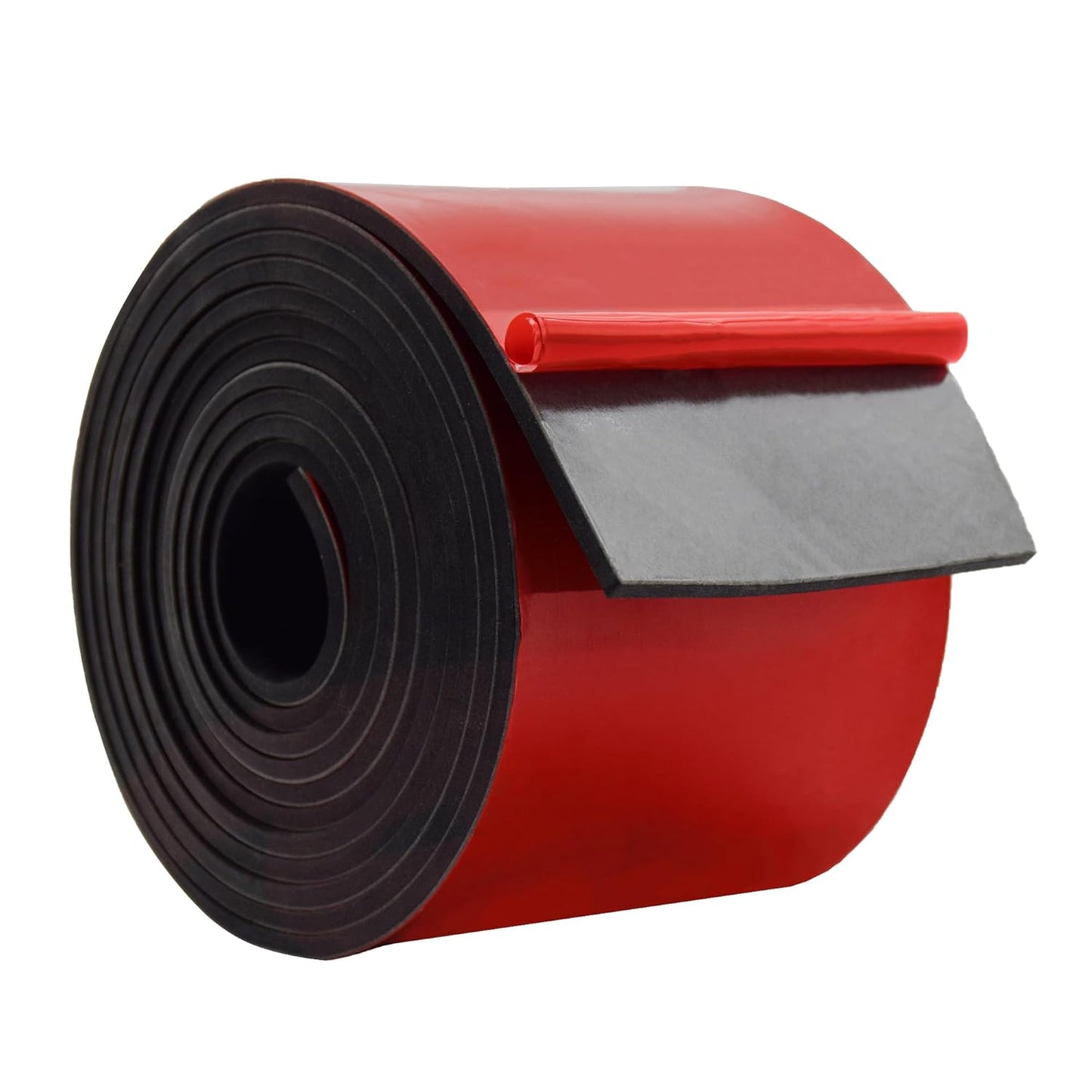 DOBTIM Solid Neoprene Rubber Strips with Adhesive Backing 1/8 (.125)" Thick x 4" Wide x 10' Long, Self Adhesive Rubber Sheets, Rolls & Strips for DIY Gaskets Crafts Pads Seals Warehouse Flooring