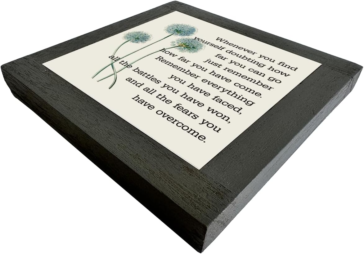 Inspirational Quote Wood Plaque Sign, Be Brave Sign, Whenever You Find Yourself... Box Wood Plaques Desk Décor, Motivational Box Wood Sign, Graduation Decor Gift, Inspirational Quotes Gift