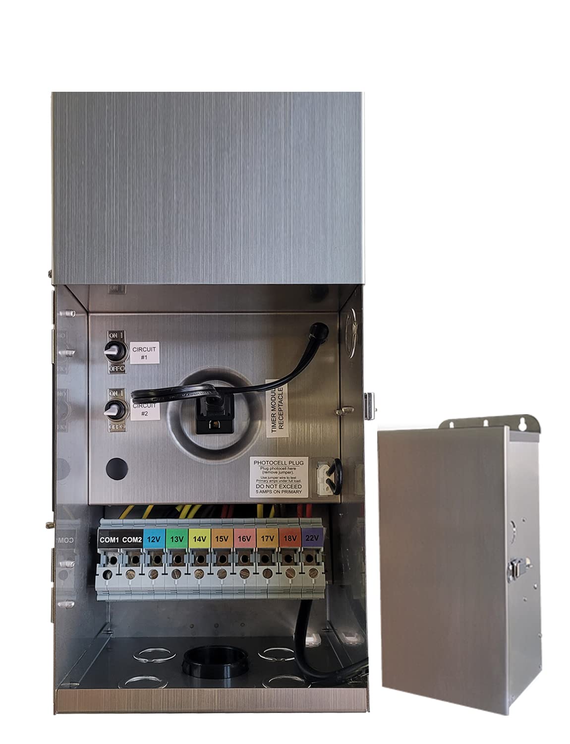 MALORY 600W Low Voltage Transformer for Landscape Lighting,120V AC to 12/13/14/15/16/17/18/22V Multi-Tap Power Supply for Outdoor Landscape Lights,Yard Lights,Garden Lights(Transformer only)