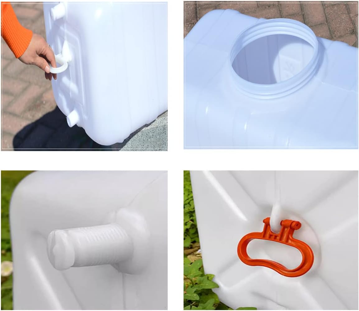 Large Plastic Water Storage Tanks Emergency Water Storage 50L/80L/110L/200L Camping & Hiking Water Storage Water Container Multifunctional Water Tank(Size:80L/21gallon)