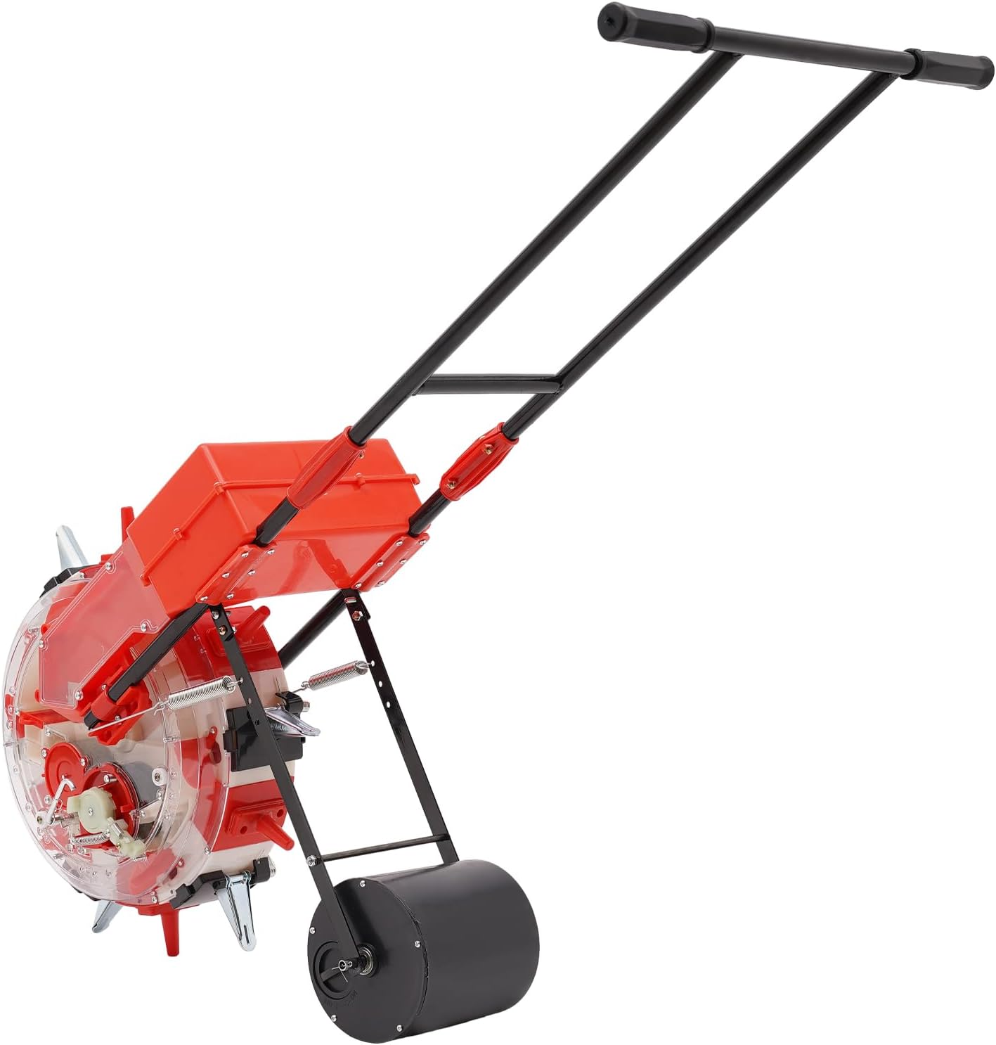 6-Row Manual Garden Seeder, Corn Planter, Hand Push Precision Seeder Planter for Corn Soybean Peanut Seeds, 10.24" Sowing Spacing, 3.15" Sowing Depth