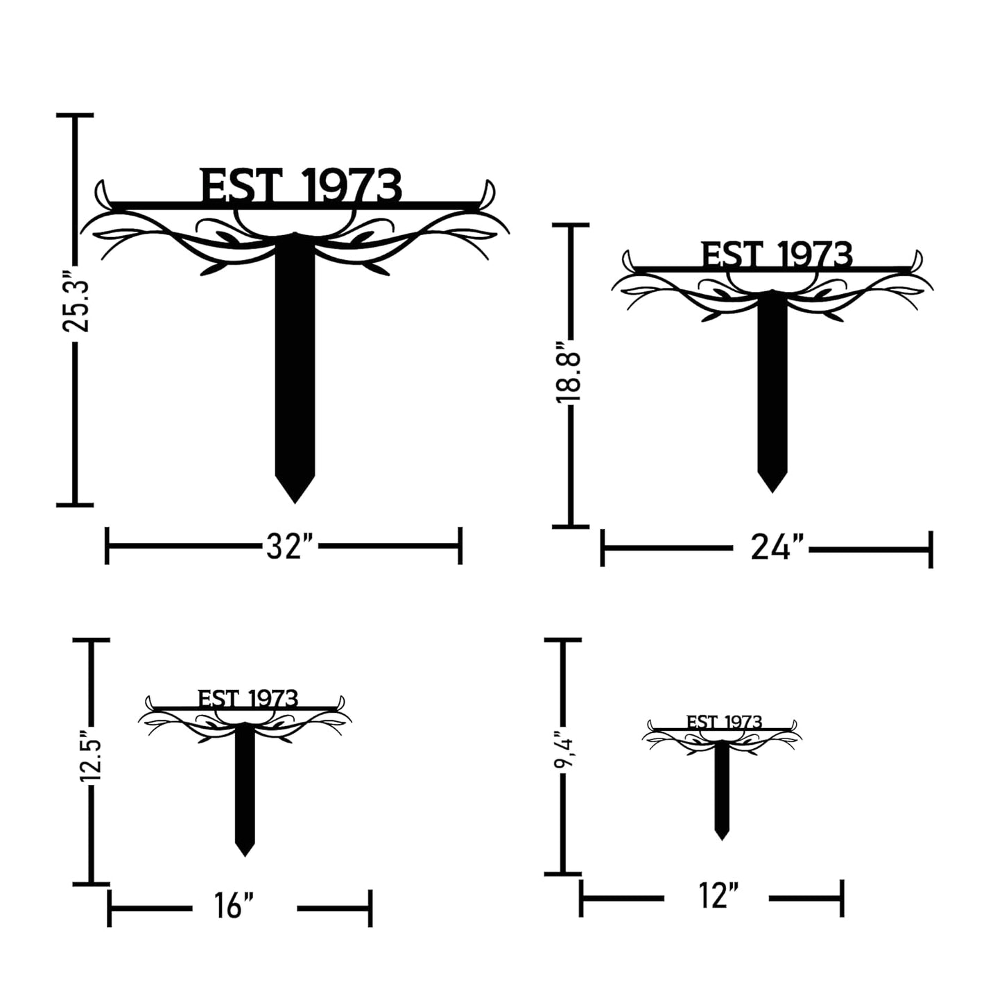 Custom Metal Text Garden Stake, Personalized Garden Sign, Garden Marker, Outdoor Sign, Steel Yard Art, Lawn Garden Art, Garden Sign on Stakes, Personalized Garden Signs for Outside, Housewarming Gift