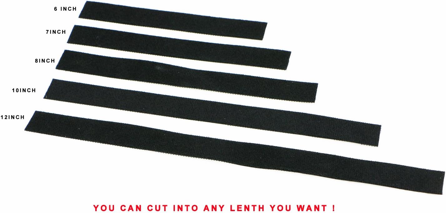 Pasow fastening tape Cable Tie Double Side Nylon Power Wire Management 3/4Inch 1 Roll Hook (25 Yards, Style 2)