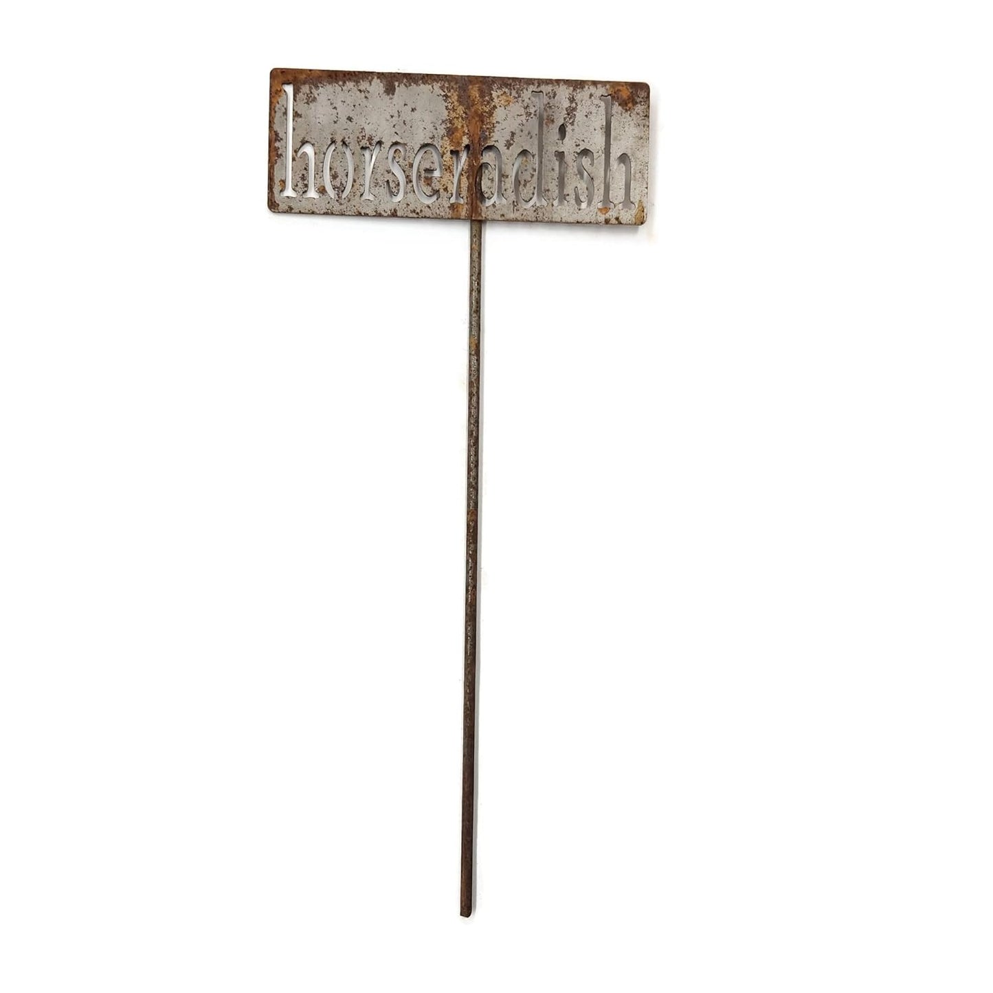 Classic Metal Garden Markers 19 Inches Tall (horseradish, Naturally Rusted)