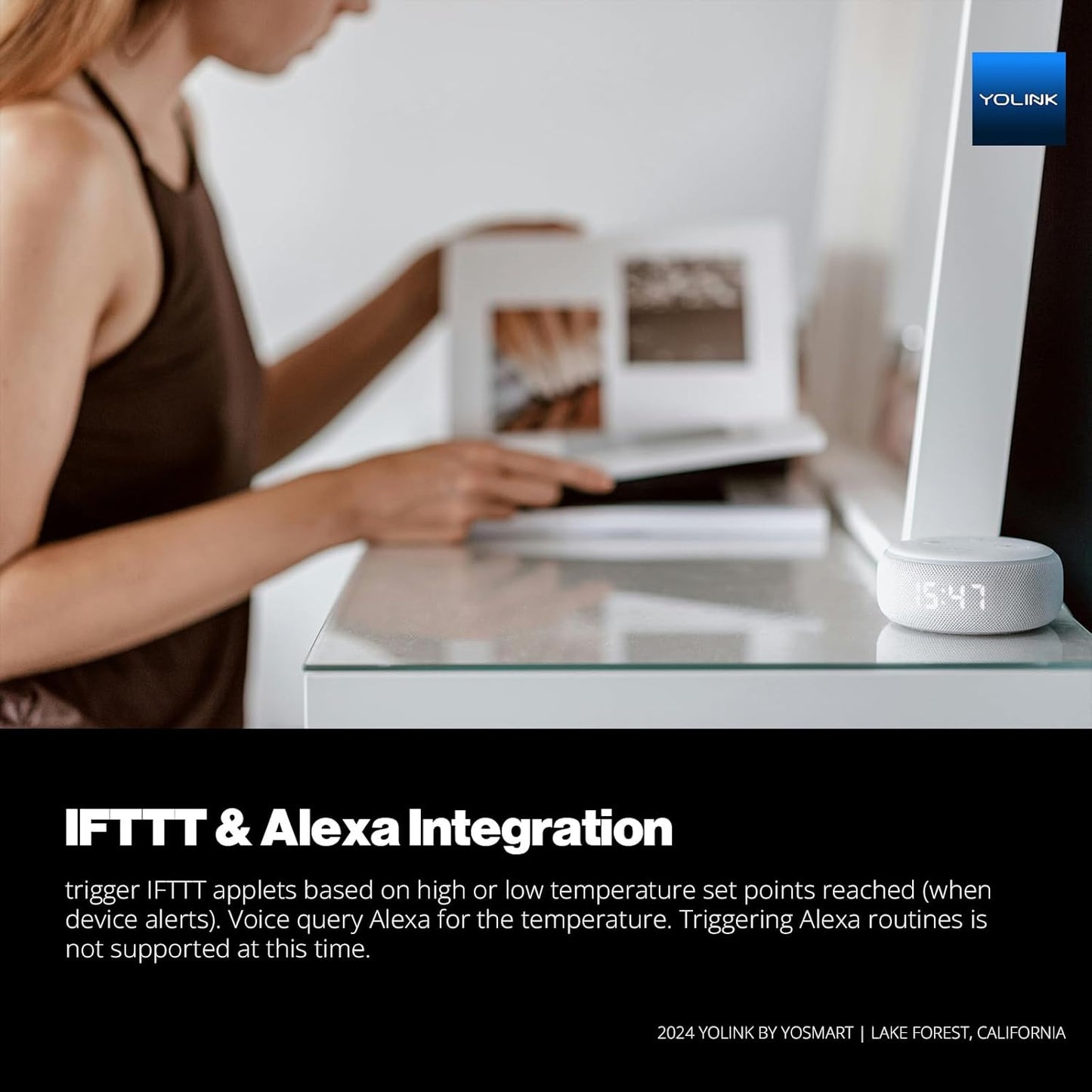 YoLink Smart Freezer Thermometer, LoRa Wireless Fridge Temperature Sensor 3-Pack, Ideal for Refrigerator, Freezer, Greenhouse, Pet Cage, App & SMS Alerts, 5-Year Battery, Hub Requied