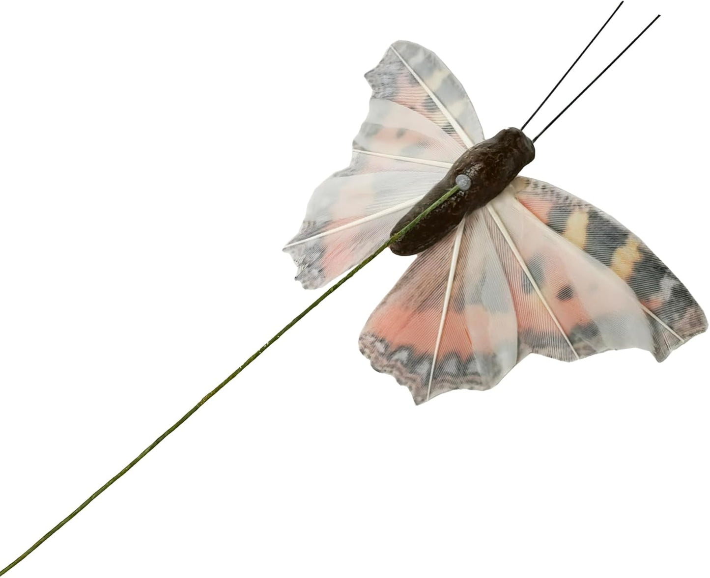 Berfutall-Artificial Feather 3D Butterfly Party Decorations Set of 12 with Wire 6 Color Ornaments for Christmas Tree…