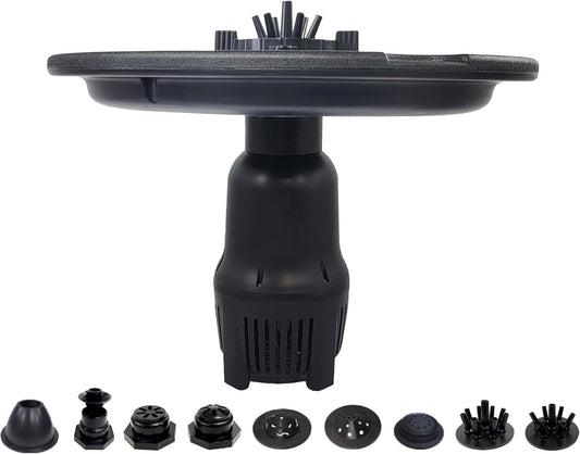 HALF OFF PONDS Floating Fountain – 1 HP Pond Aerator, 200' Cord – 15,000 GPH Water Pump – 13 Spray Patterns – Energy-Efficient for Large Ponds, Lakes & Water Gardens