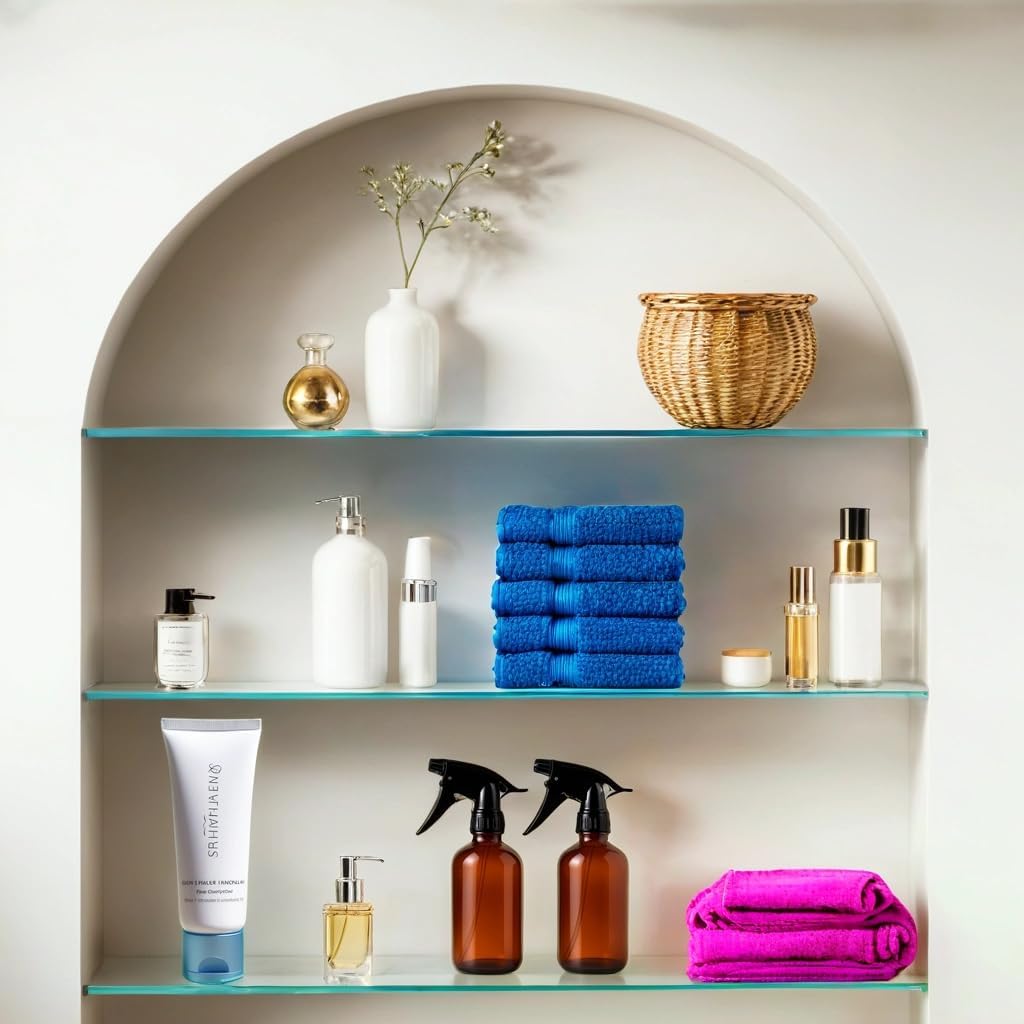 2 Pack Amber Glass Spray Bottles – 8oz Refillable Mini Bottles for Essential Oils, Perfumes, Serums, and DIY Skincare – Durable Small Amber Containers with Spray