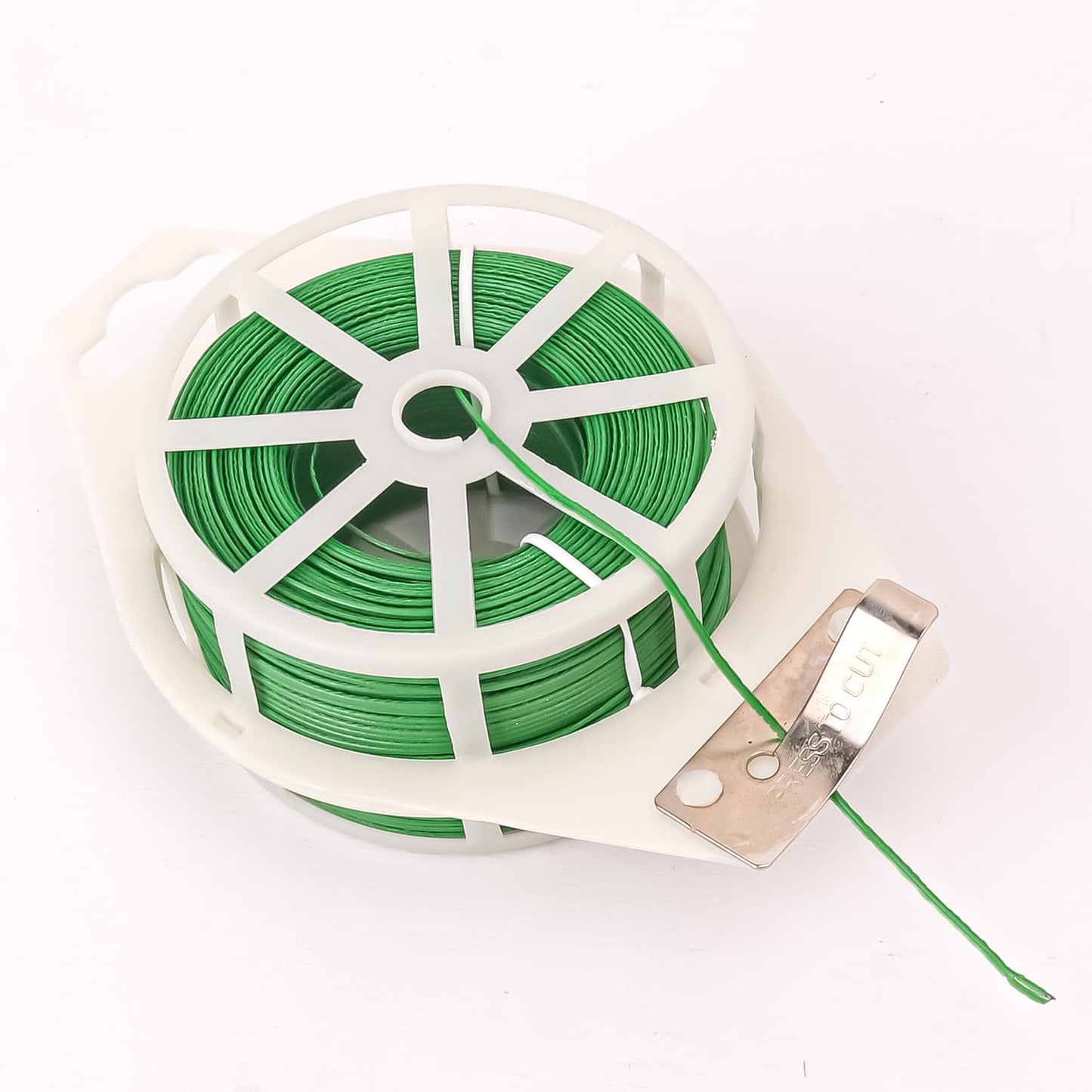 12 PCS Green Twist Ties - Each Reel 656 Feet Multipurpose Garden Plant Cable Ties for Indoor and Outdoor Plants, Green Cable Ties, Reusable Plant Wire for Patio, Lawn and Garden