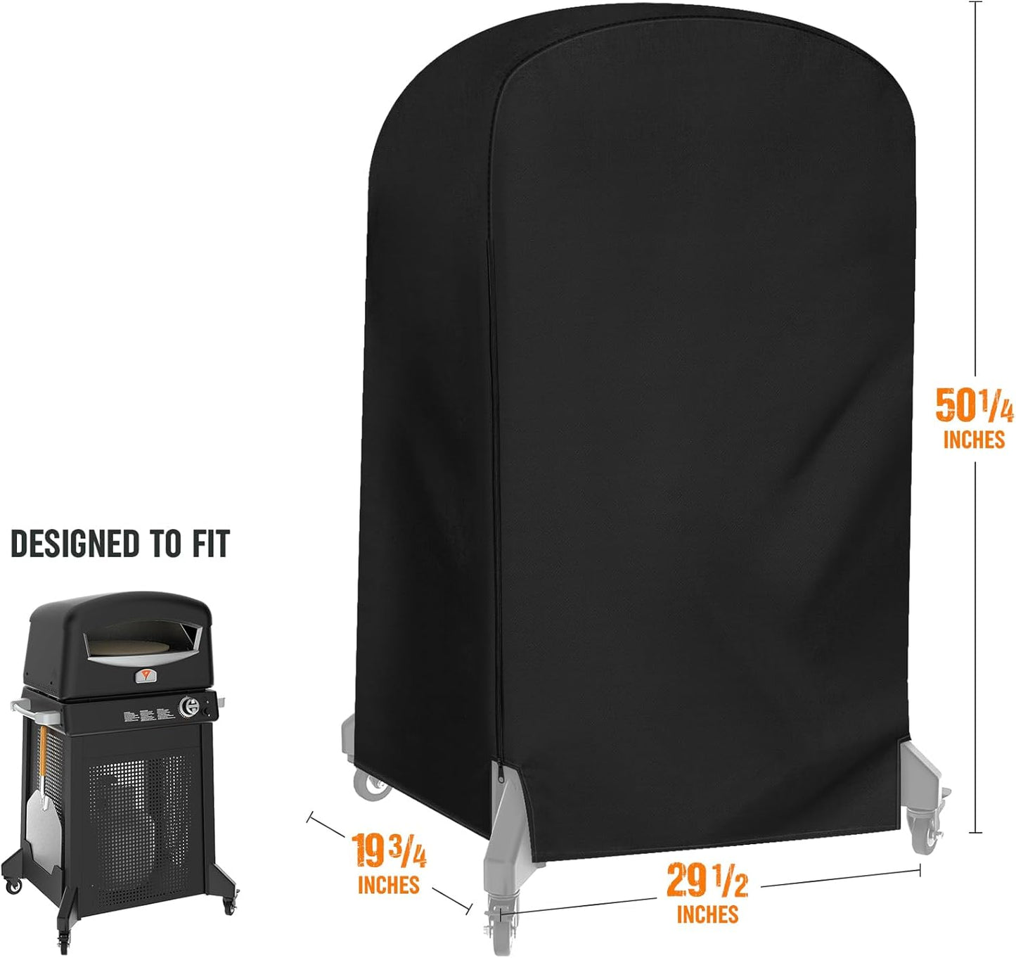 Stanbroil Pizza Oven Cover Fit Blackstone Standing Pizza Oven Model 6825, Heavy Duty 600D Polyester Canvas Pizza Oven Cover Water Resistant