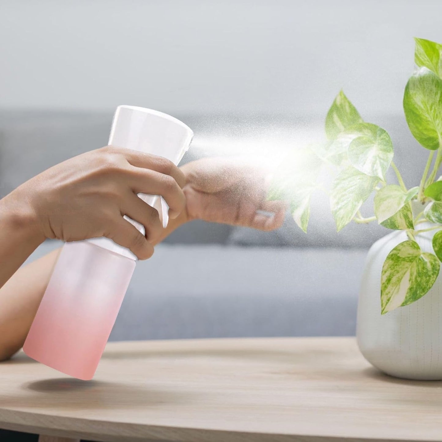 Continuous Water Mister for Hair - Continuous Spray Nano Fine Mist Sprayer - Empty Spray Bottle - Reusable Beauty Spray Bottle - Cleaning, Hairstyling & Plants - 5oz/150ml (Variety Pack)