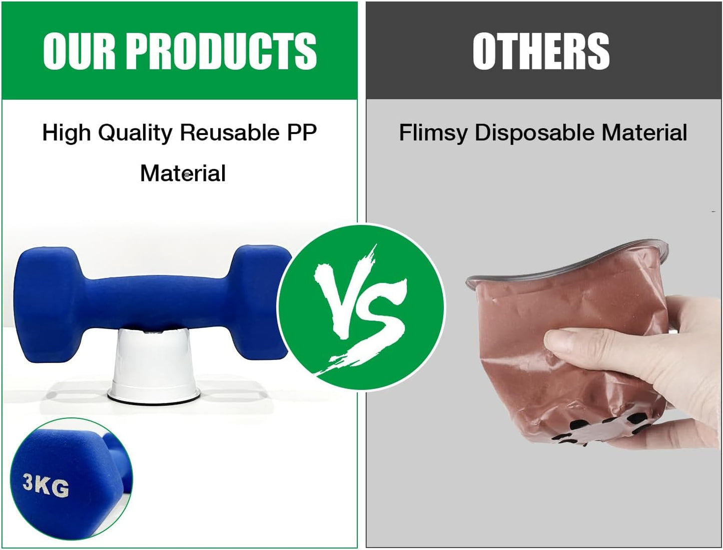 Nursery Pots, 100 Pack 2.8 inch Plastic Plant Pots, Small Flower Pots for Succulents, Seedlings, Flowers, Transplanting（White）