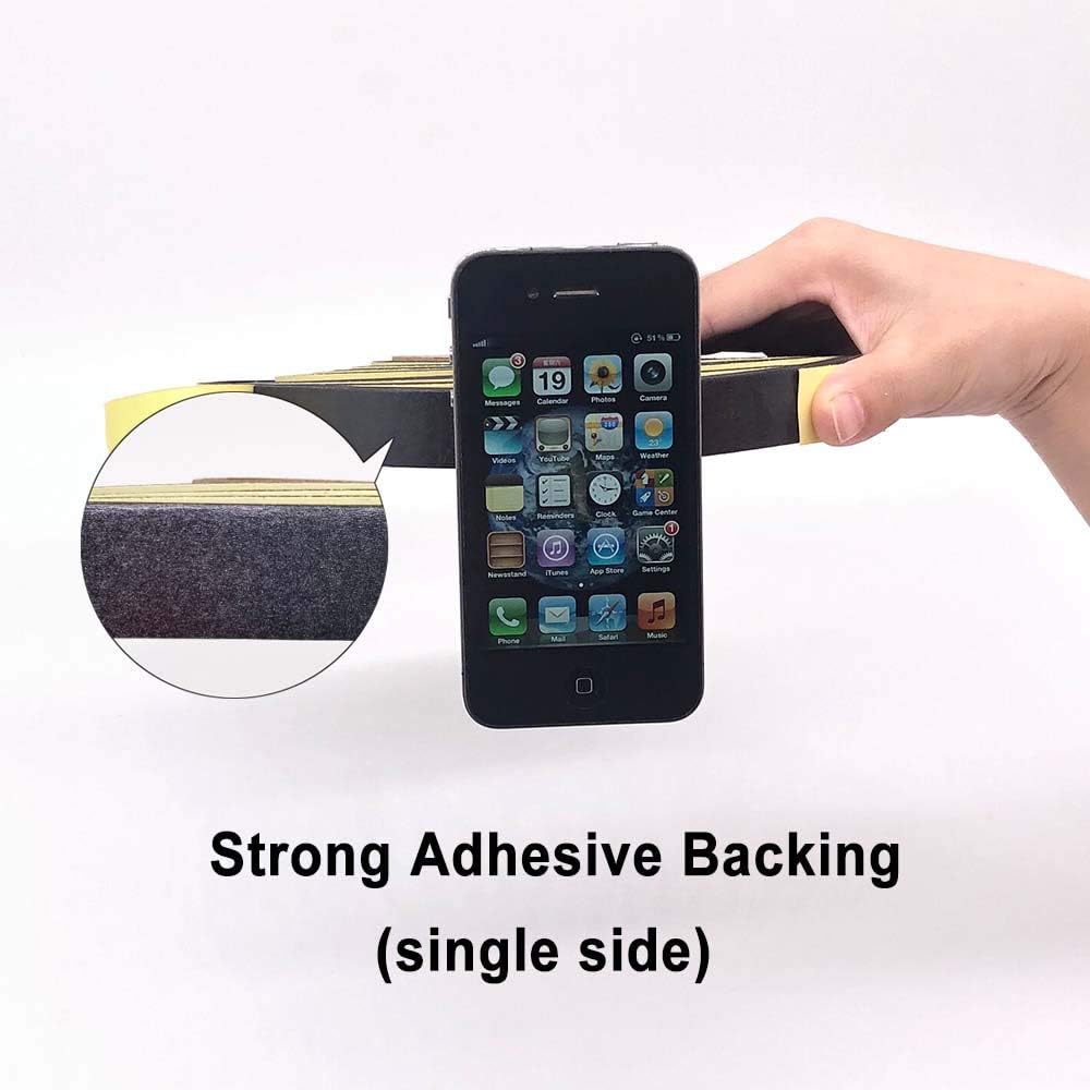 Weather Stripping Seal -1" W x 3/8" T- Foam Seal Tape High Density Foam Strip Self Adhesive Weatherstrip Insulation Foam Rubber Seal Strip