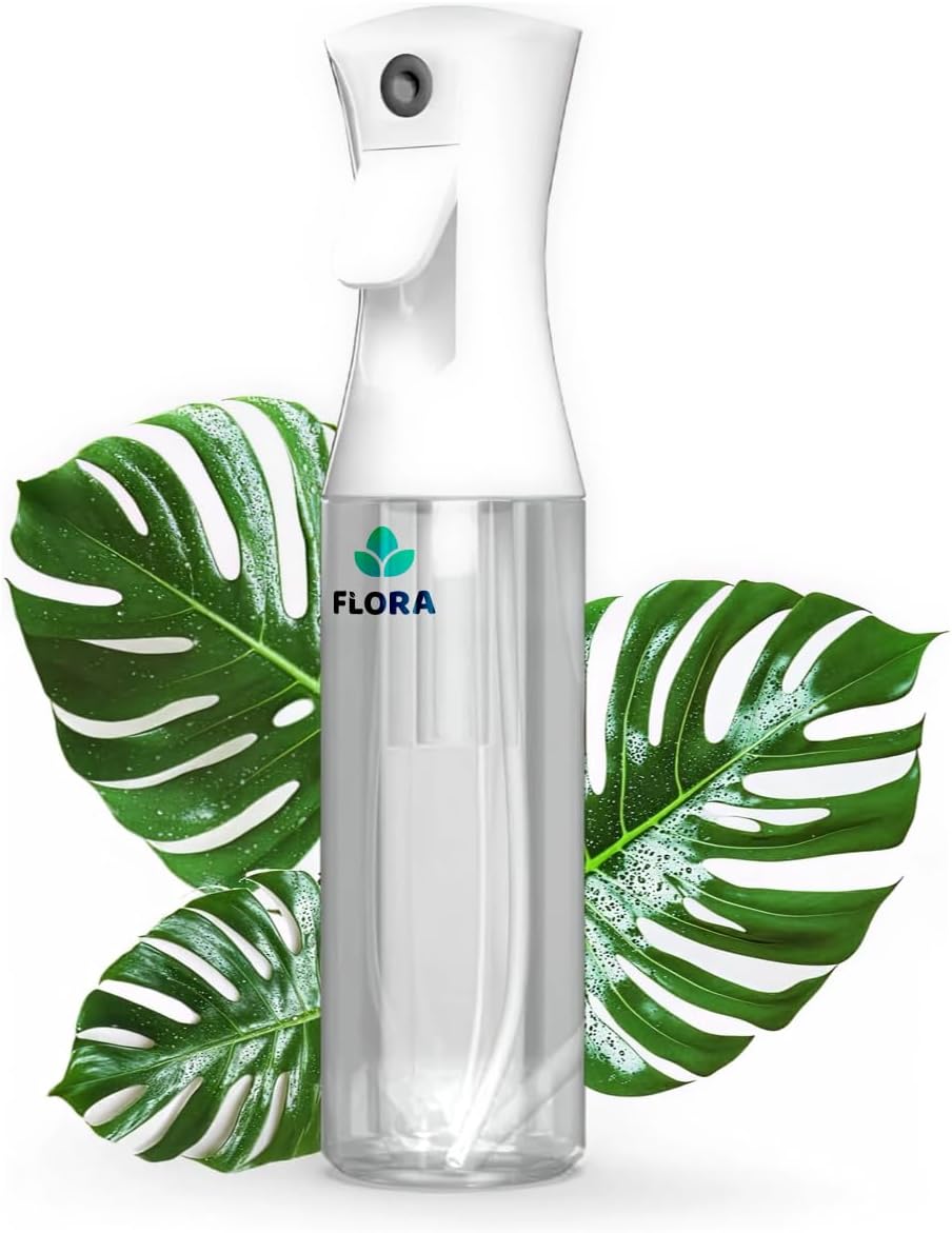 Flora Premium Plant Mister Spray Bottle for Gentle & Fine Mist for Precision Hydration, Dispersed Humidity & Moisture, Comes w App for Smart Plant Care, Plant ID and Diagnosis Tool (1 pack)