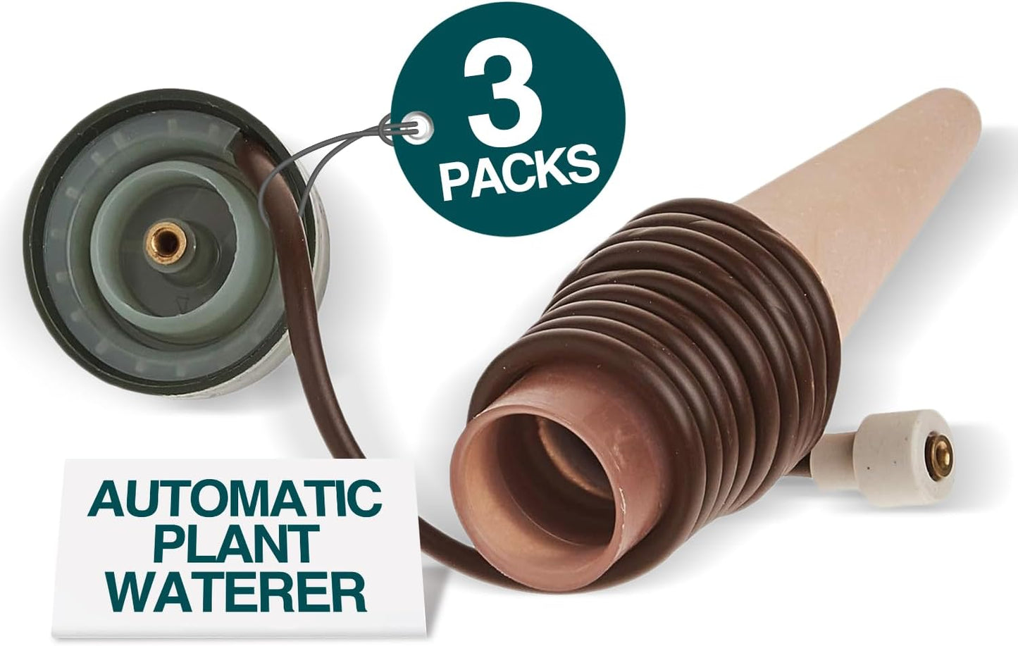 Blumat Classic Plant Watering Stakes - Self-Watering Insert for Indoor and Outdoor Plants - Automatic Slow Release Irrigation System for Potted Plants - Houseplant Care Device (3 Pack)