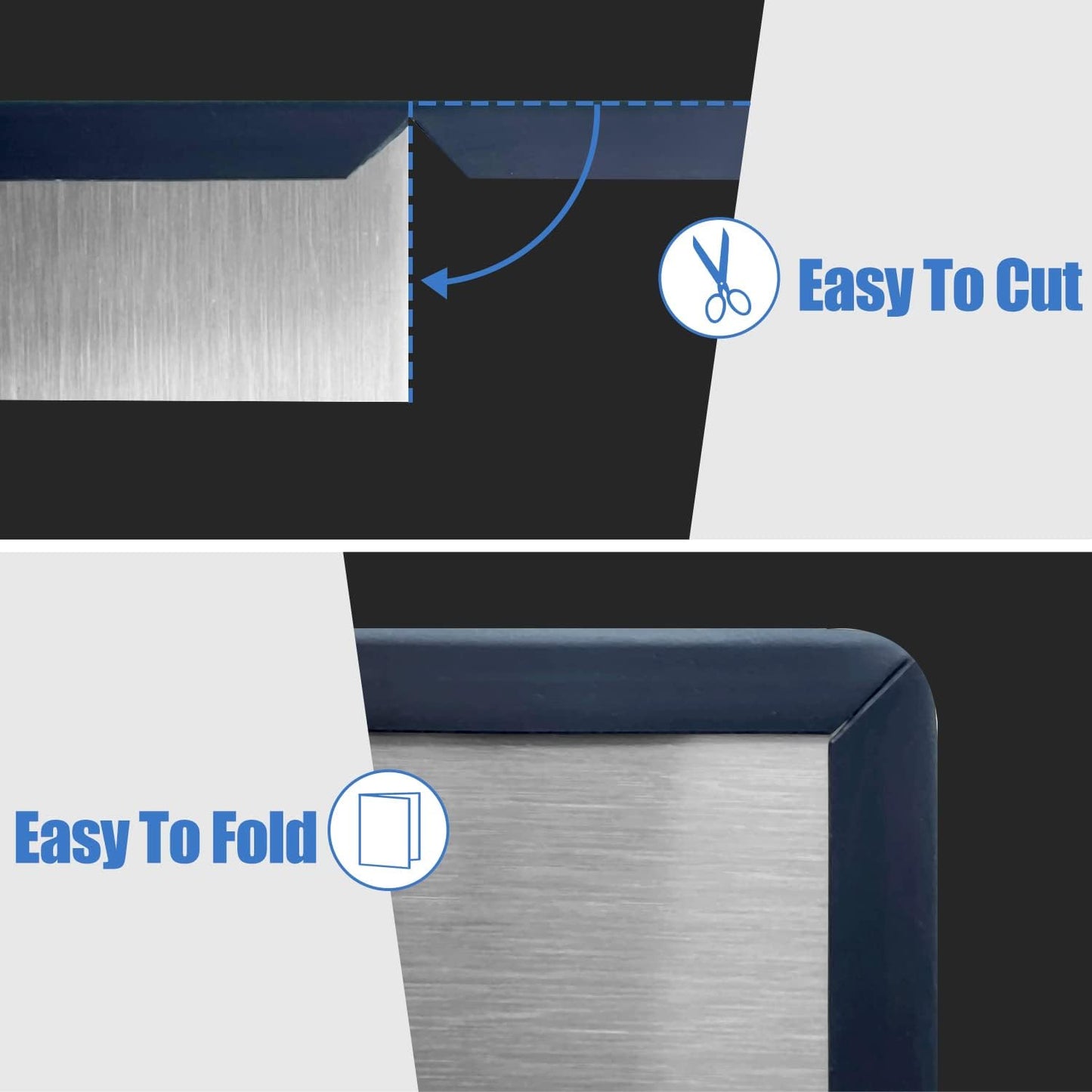 Rubber Edge Trim, Self-Adhesive U Channel Edge Trim, U Shaped Edge Protector for Glass, Mirror, Flexiglass, EPDM Material, Slot Width 3/16"(5mm), Length 10 Ft, Black