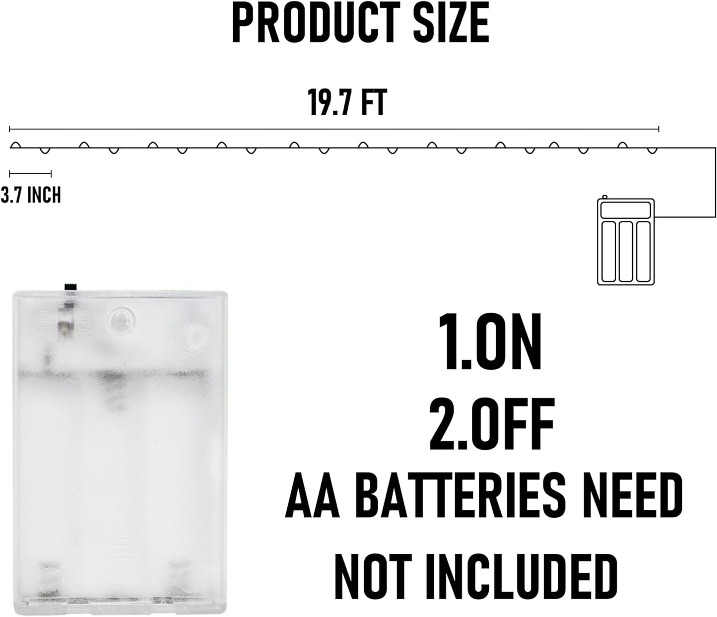 Dazzle Bright Purple and Orange Fairy String Lights, 2 Pack Total 40FT 120 LED Copper Wire Battery Operated Waterproof Lights, Halloween Decorations for Indoor Home Outdoor Patio Yard Party Decor