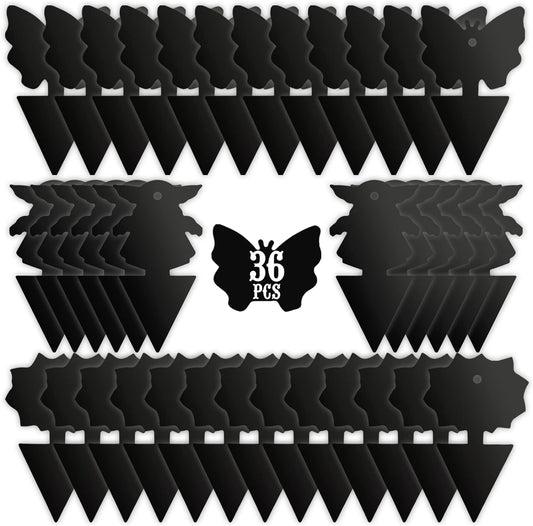 USKICH Sticky Trap Fruit Fly and Gnat Trap Sticky Bug Traps Fungus Traps for Indoor/Outdoor ，Insect Catcher for White Flies,Mosquitoes,Fungus Gnats,Lying Insects (36 Pcs Black)