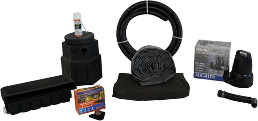 HALF OFF PONDS Pond Free Cascade 4100 Waterfall Kit with 10' x 20' EPDM Liner and 4,100 GPH Pump - PMDP8