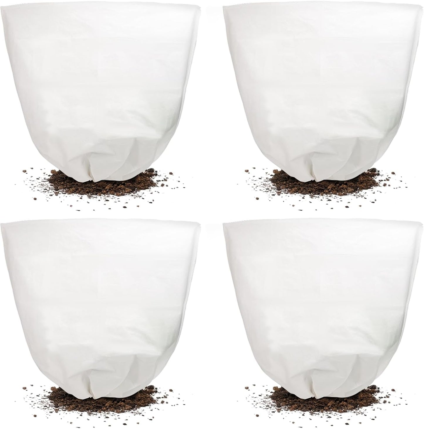 Svepndic 6 PCS Winter Plant Covers Freeze Protection,39X39 Reusable Plant Protector Bag with Drawstring,Winter Plants Jacket Warm Shrubs Cover Blanket Frost Protection for Outdoor Garden Plants