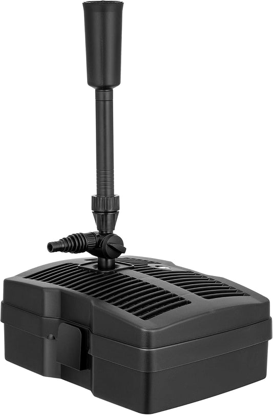 VIVOHOME 530 GPH Submersible Pond Filter Pump Fountain Kits with Sterilizer Suitable for Ponds of 920 Gallons, Water Pump Built In