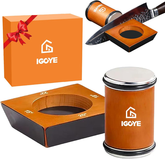 Rolling Knife Sharpener Tool Kit, Multi-Angle Diamond Roller Knife Sharpener for Kitchen Knives, Four Angles Offers 15&18& 20&22 Degree Sharpening, 4 Angle, Kitchen Gadgets & Gift