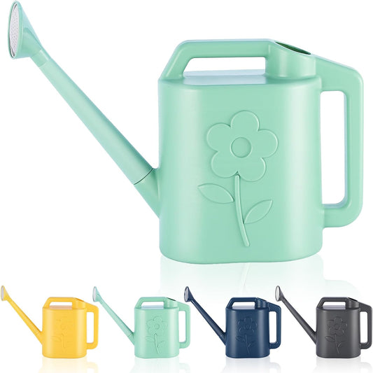 2 Gallon Watering Can for Indoor Plants, Garden Watering Cans for Outdoor Plant House Flower, Modern Plant Watering Can Large Long Spout with Sprinkler Head