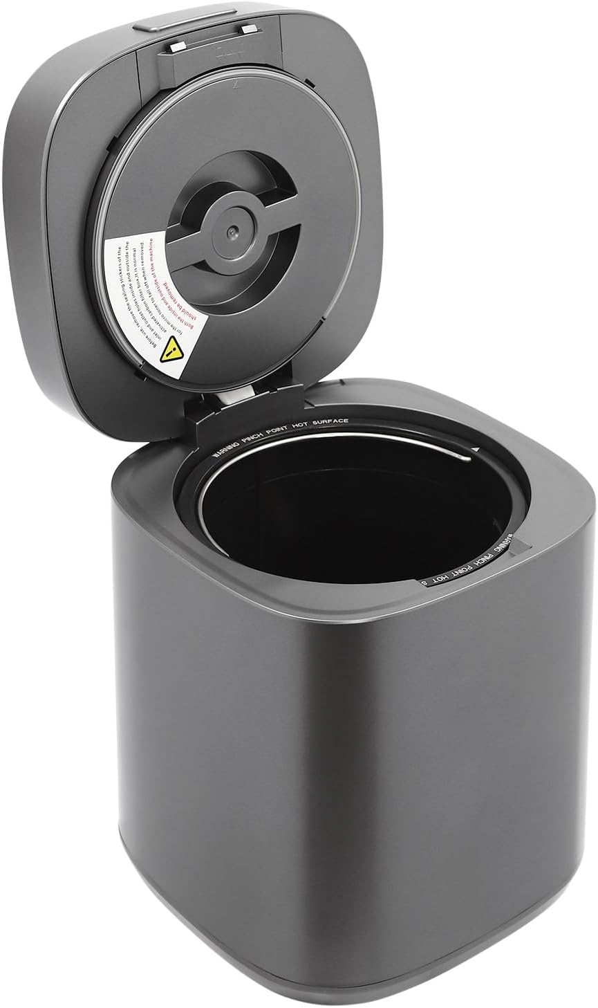 Electric Food Composter 2.5L / 0.66 Gal Indoor/Outdoor Odorless Quiet Smart Compost Bin Kitchen Countertop Composting Machine Quick/Standard/Ferment Working Modes(Black)