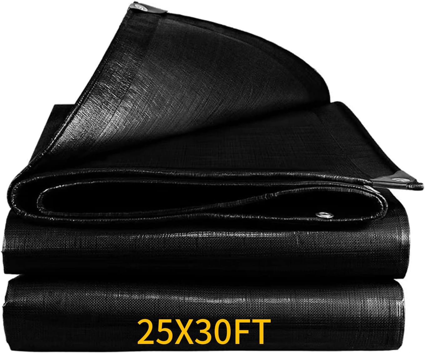 25X30FT Reinforced PE Pond Liner, 28Mil Thickness Pond Liners for Outdoor Ponds, Hemmed Edge with Buttonholes Liners for KOI/Fish, Duck Pond and Waterscape.