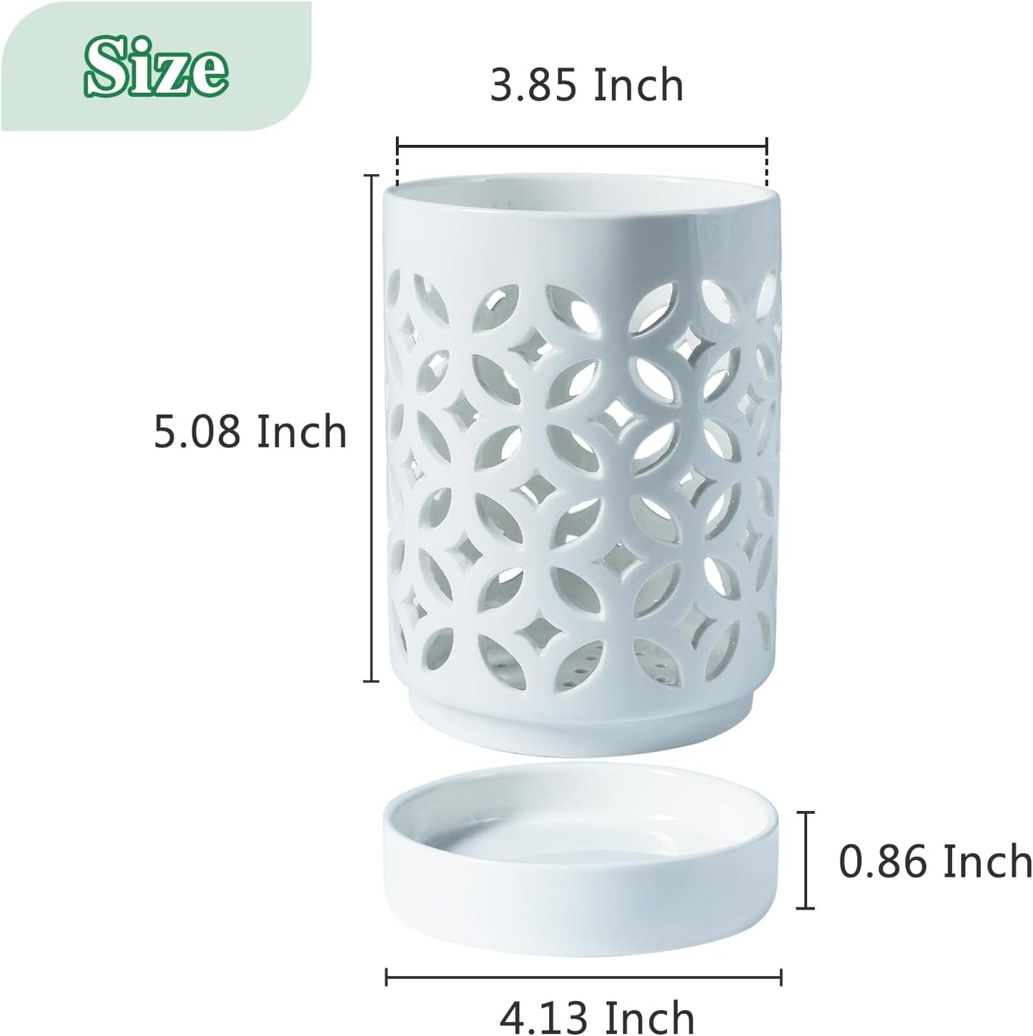 Orchid Pot with Holes & Saucers, Ceramic Pots for Repotting, Breathable Slotted Orchid Pots Flower Plant Nursery Pot White 4 Inch