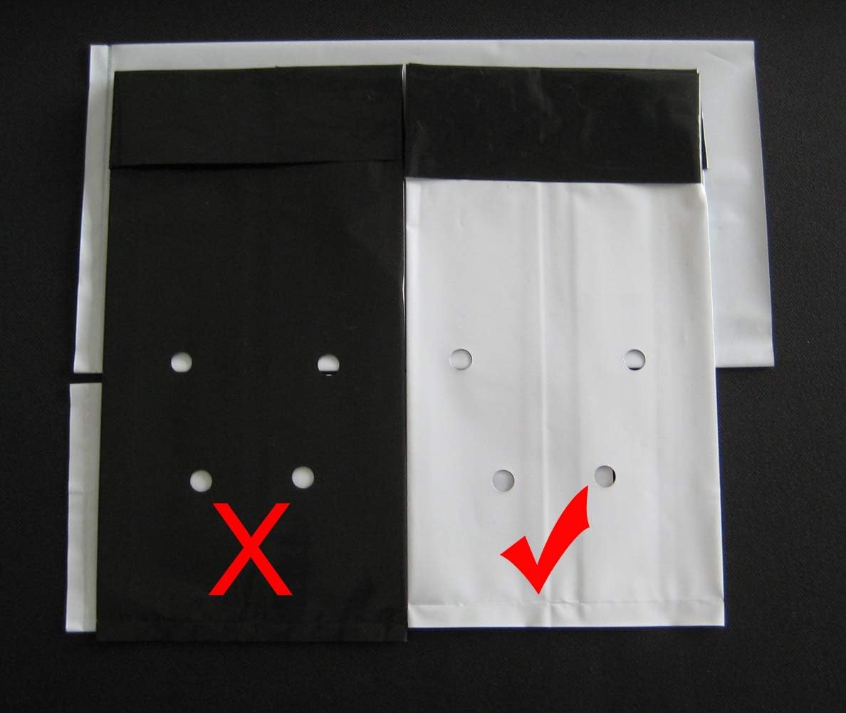 HORTIPOTS 0.5 Gal Black and White Plastic Grow Bags 1/2 Gallon (Pack of 100)