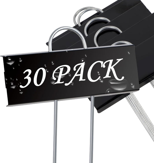 FORUP Metal Plant Labels, 30 Pack Garden Label Markers, Weatherproof Garden Stake Tags, Reusable Planting Gardening Markers, Black