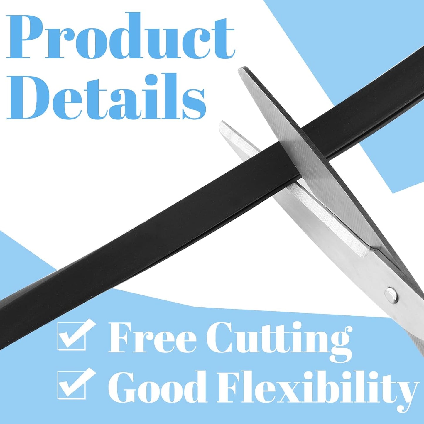 Kingdder Rubber Edge Trim U Channel Rubber Door Seal Strip Weather Resistance Sheet Metal Edge Protector Fits 1/8 Inch for Car Doors, Steel Plates, Glass, Hatches, Table Corners(20 Feet)