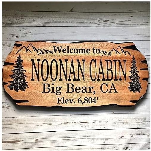 Custom Wooden Signs, Personalized Wood Signs, Custom Wood Signs, Personalized Cabin Signs, Outdoor Wooden Sign, Family Name Signs (Noonan Style)