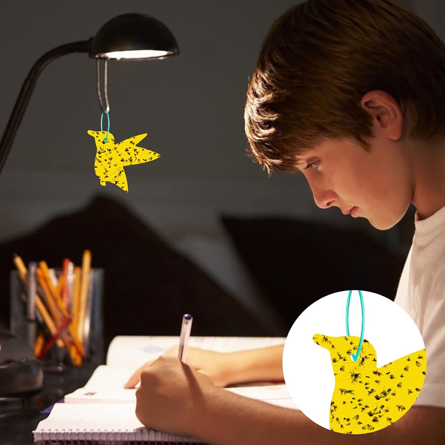 60 Pack Yellow Sticky Traps Fungus Gnat Sticky Traps, Gnat Traps for House Indoor Gnat Killer Indoor, House Plant Gnats Bugs Sticky Killer Fruit Fly Traps for Indoor