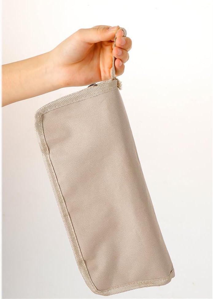 Portable Camping Stool & Folding Small Chair - Compact Folding Stool, Durable Collapsible Stool for Fishing, Hiking, BBQ, Outdoor Events (Khaki)