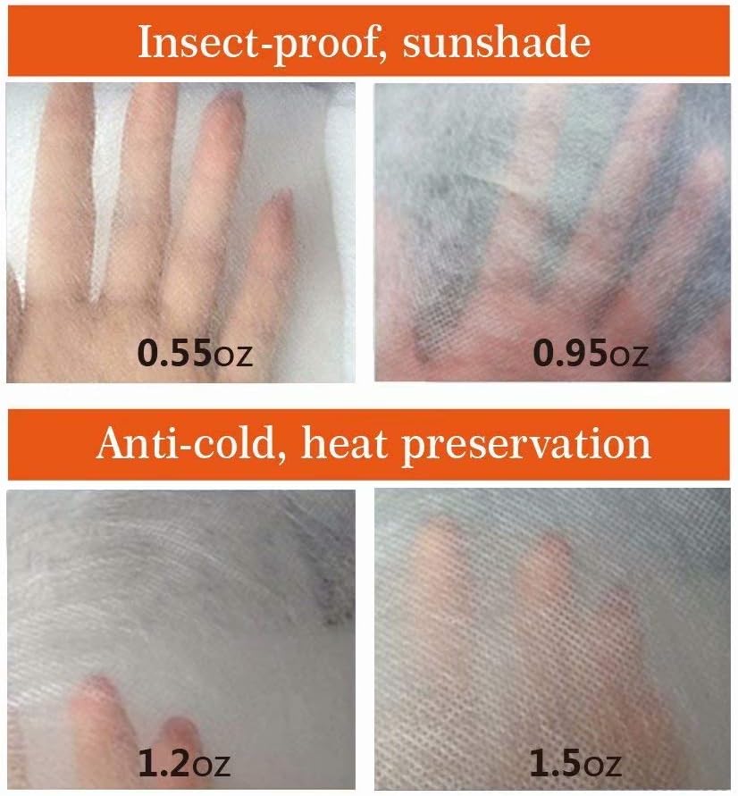 Agfabric Plant Covers Sun Protection with Zipper 1.5oz 84''x84''Shrub Cover Winter Tree Jacket for Freeze Frost Protection & Season Extension