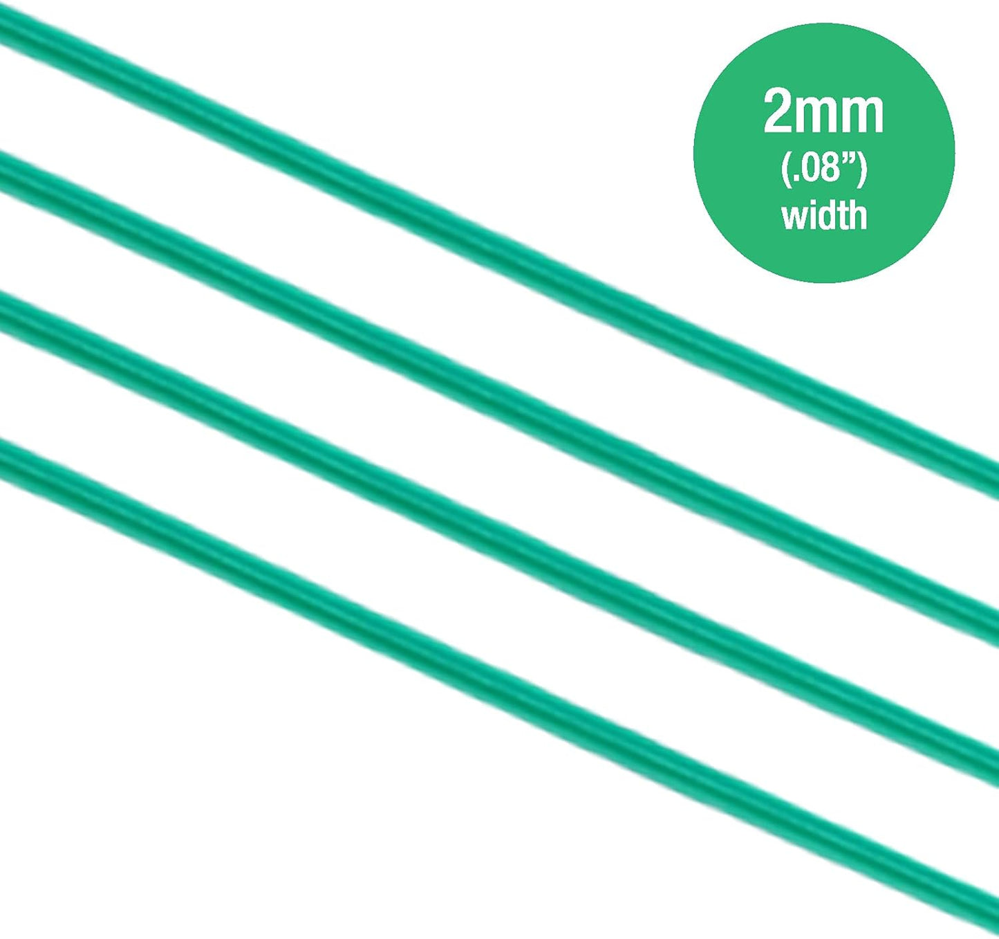 GSM Brands Twist Ties: 328 Feet Plastic Coated Wire to Tie Garden Plant or Office Cable with Convenient, Built-in Cutter (Green)