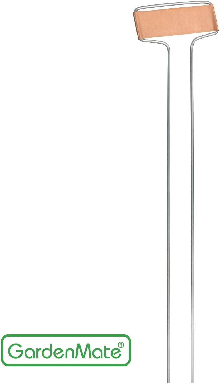 GardenMate 100-Pack Weatherproof Banner Copper Metal Plant Labels, Height 10.5", Label Area 2.5'' x 7/8''