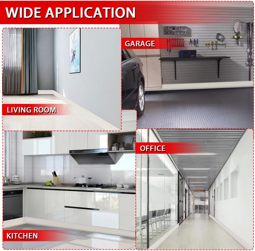 Vinyl Wall Base Baseboard Molding Trim 4" Flexible Self Adhesive Rubber Wall Base Moulding Trim Peel and Stick Design, 4 Inch x 20 Feet, Beige Wood Grain