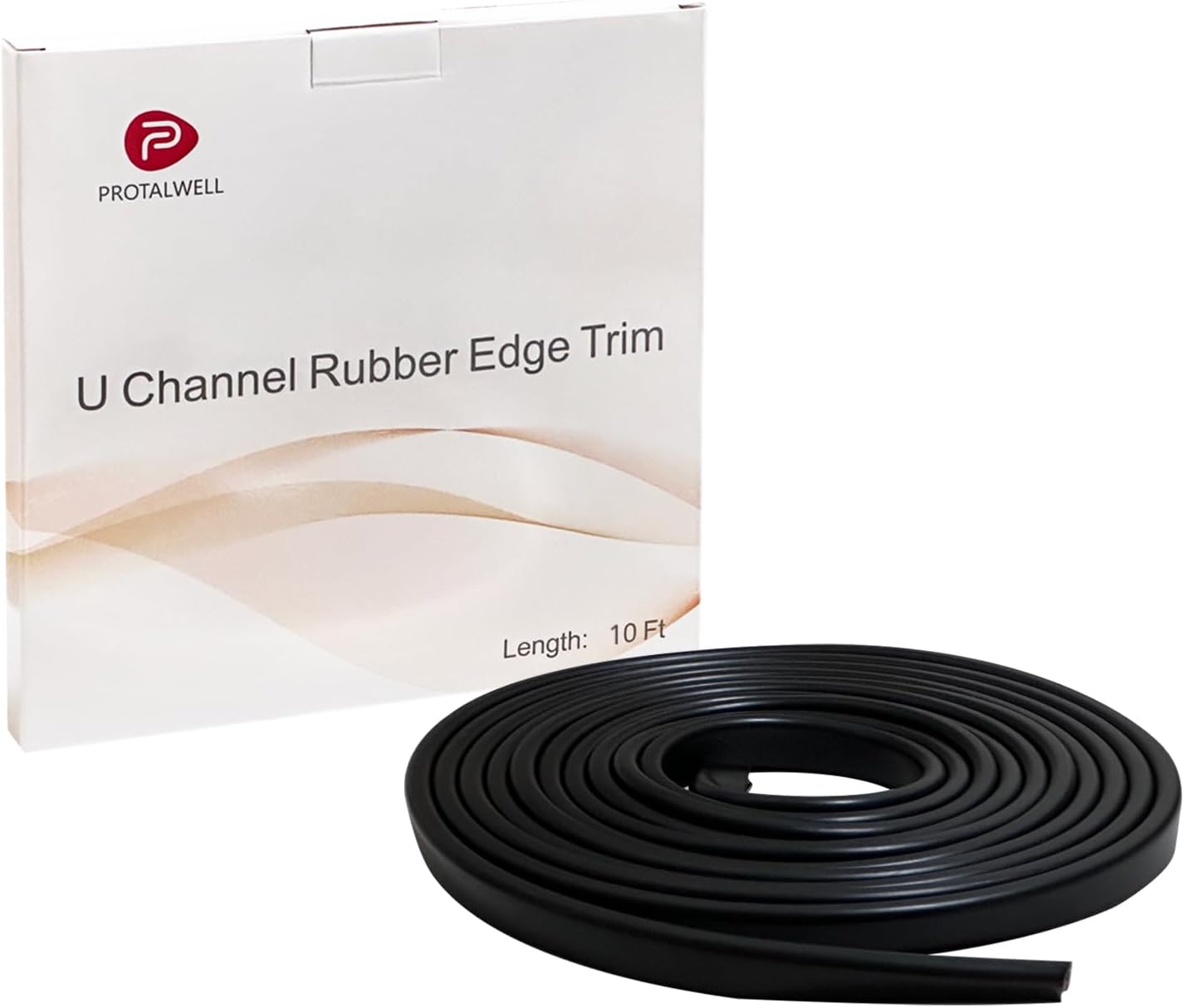 Rubber Edge Trim, 1/16" U Channel Edge Trim, Edge Protector, Length 10Ft, U Shaped Gasket, EPDM Material, Black Color, Edge Protector for Sheet Metal1