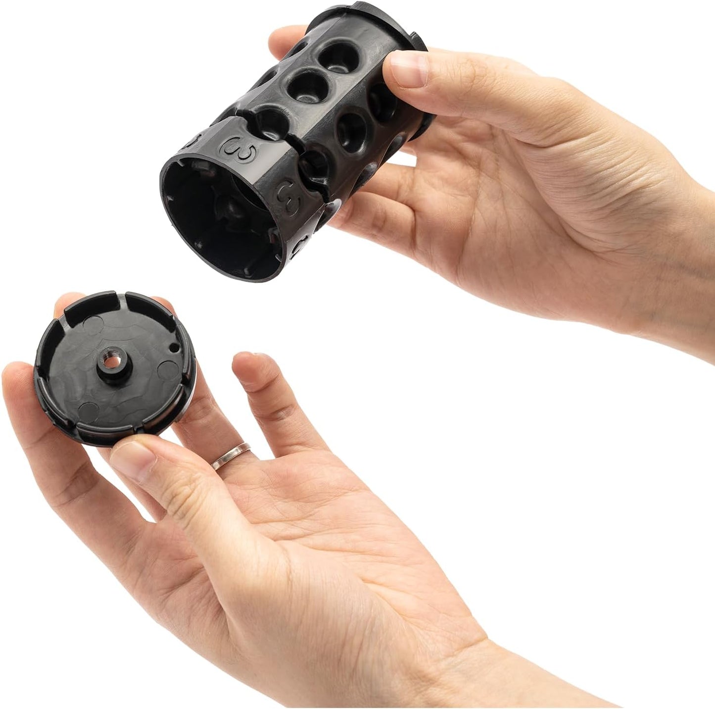 Household Corn Peanut Seeder Hand Planter Tool Adjustable Seeder Machine Handheld Garden Home Seeder & FertilizationSpreader (B-FertilizationTool+Seeder)